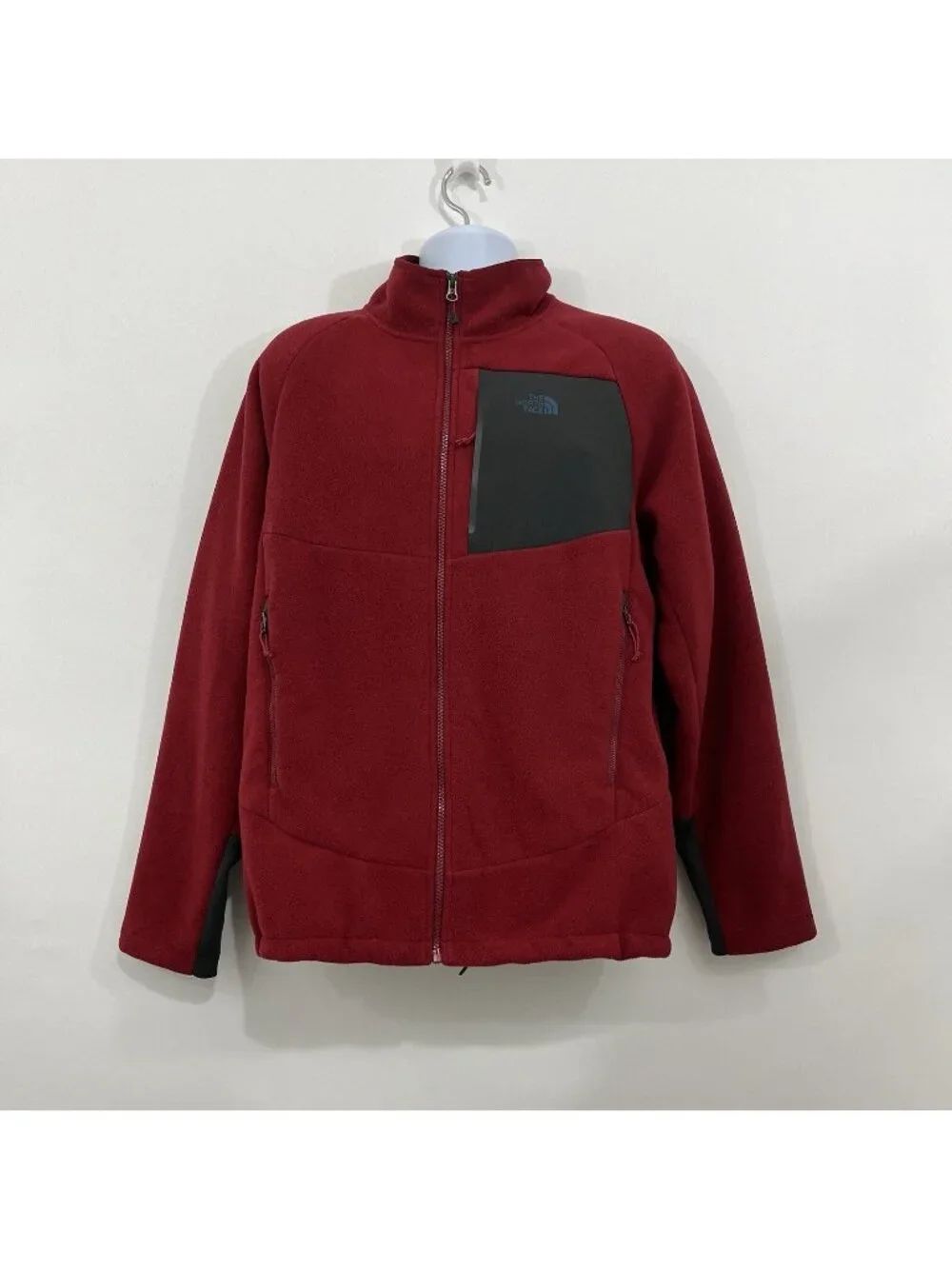 The North Face Red Sherpa Lined Chimborazo Zipper Front Jacket
